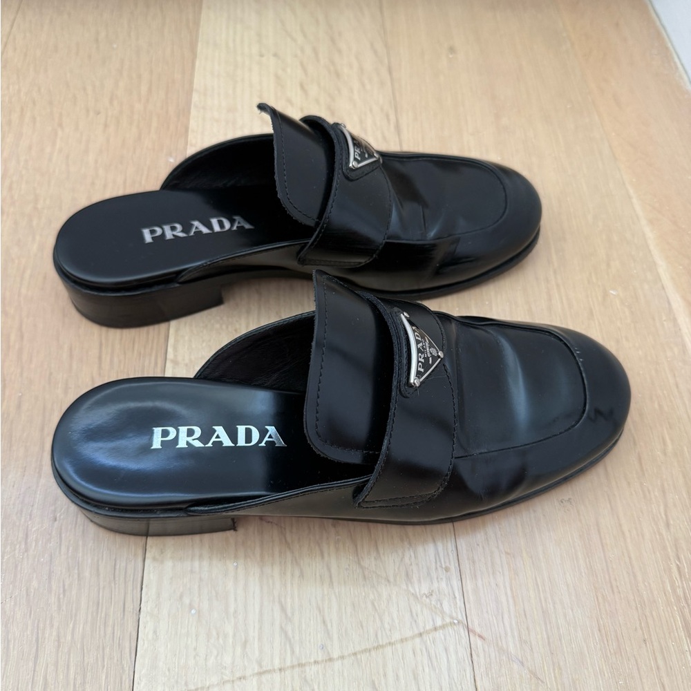 Prada Leather Mules